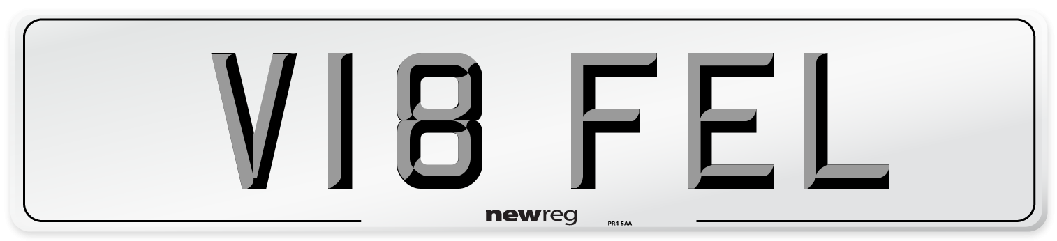 V18 FEL Number Plate from New Reg